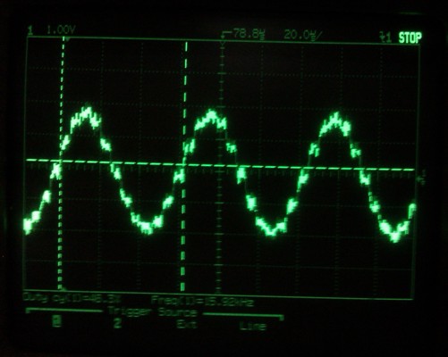 16kHz sine wave. 192khz sampling